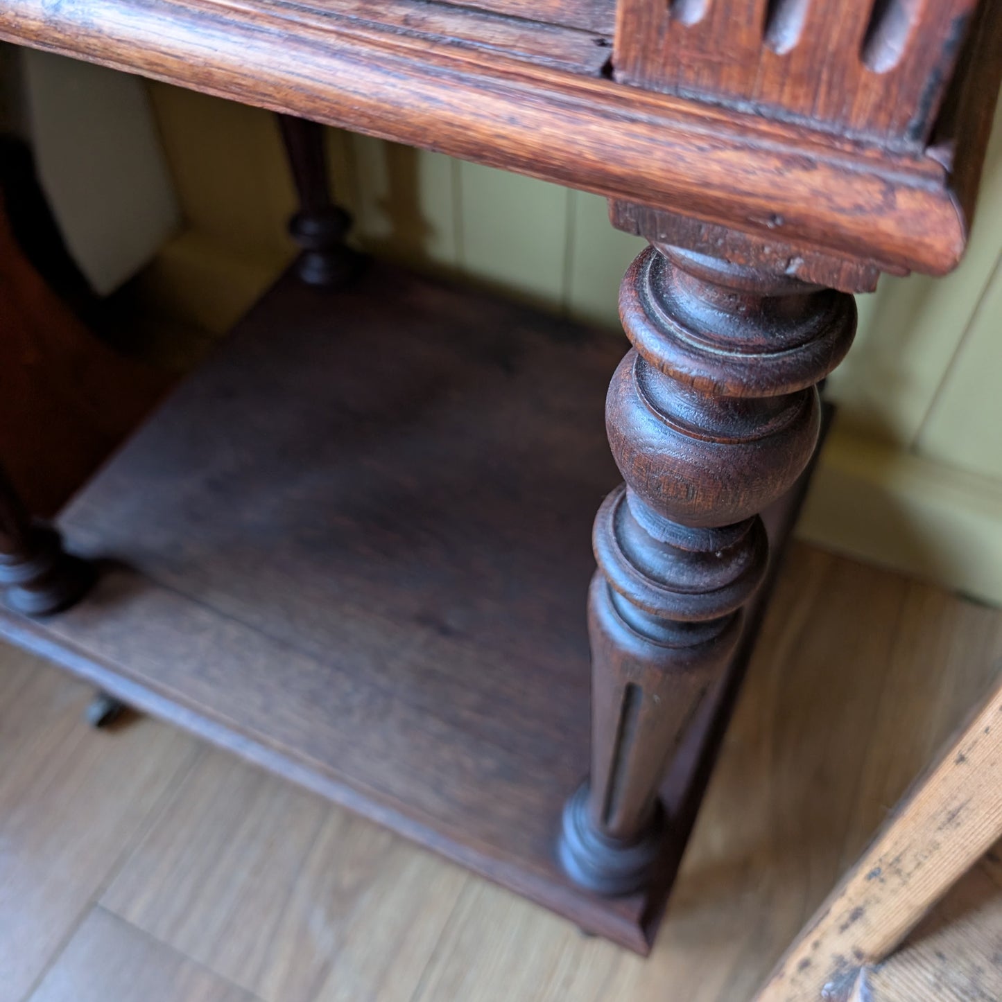 Antique French Marble Top Pot Cupboard