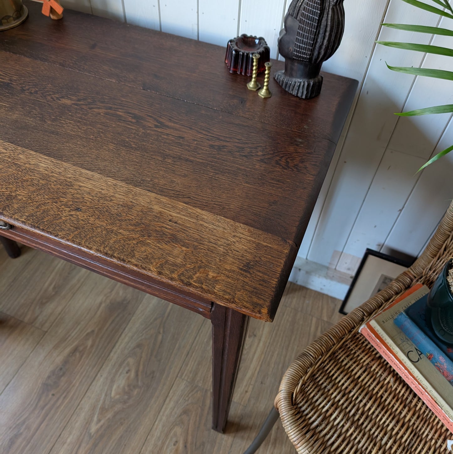 Small Antique Oak Writing Desk