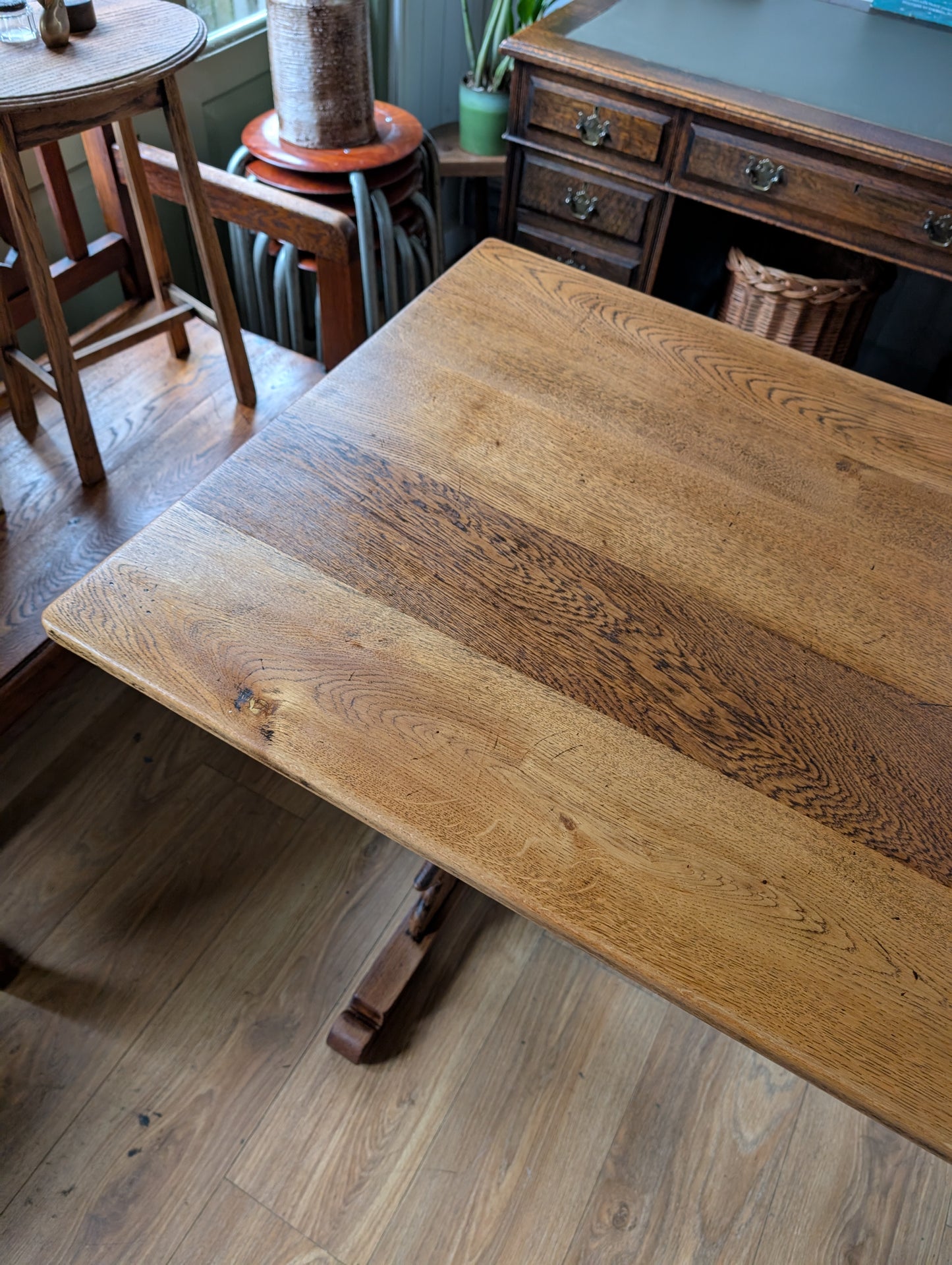 Antique Oak Refectory Table