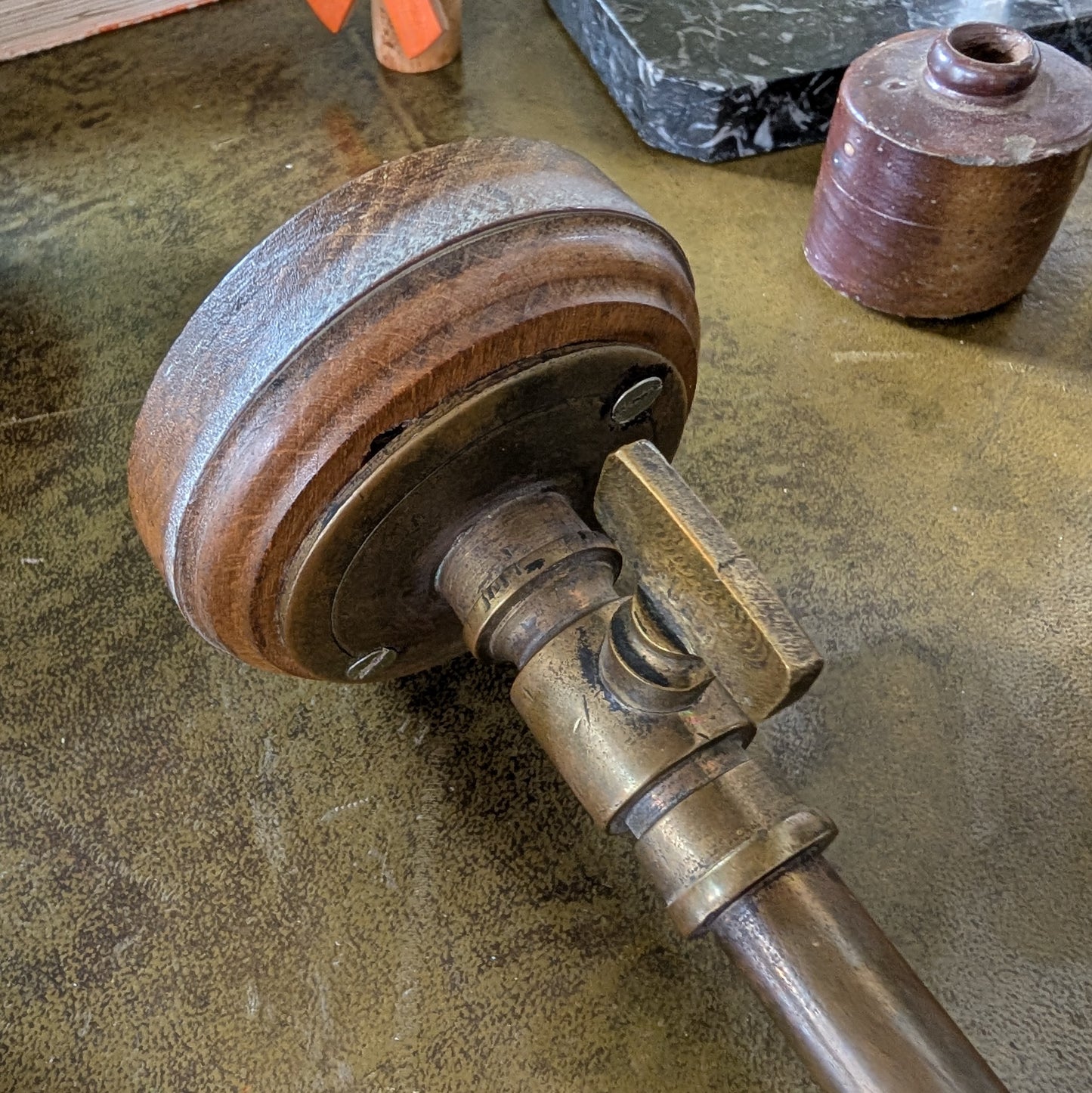 Pair of Antique Brass Wall Lights