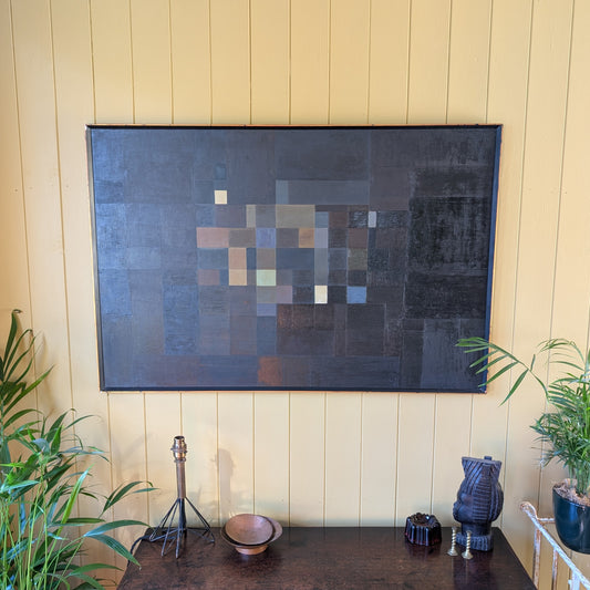 Mid Century Modern Abstract Oil Painting