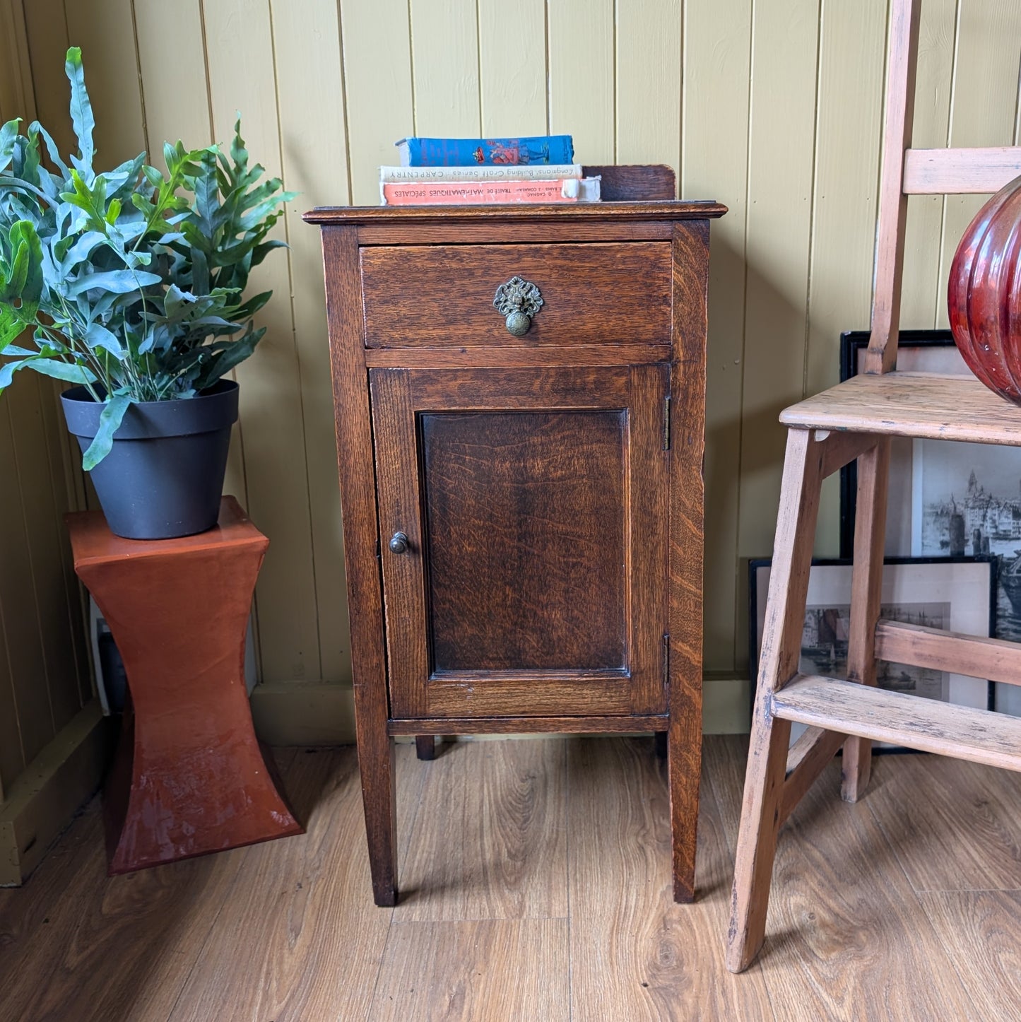 Vintage Oak Pot Cupboard