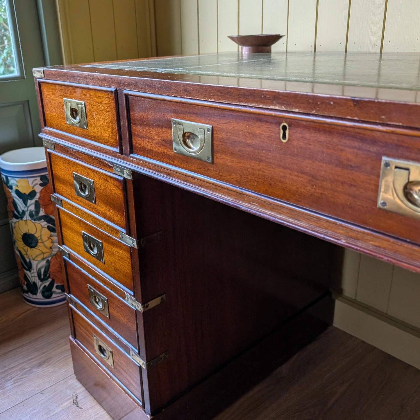 Vintage Campaign Style Desk