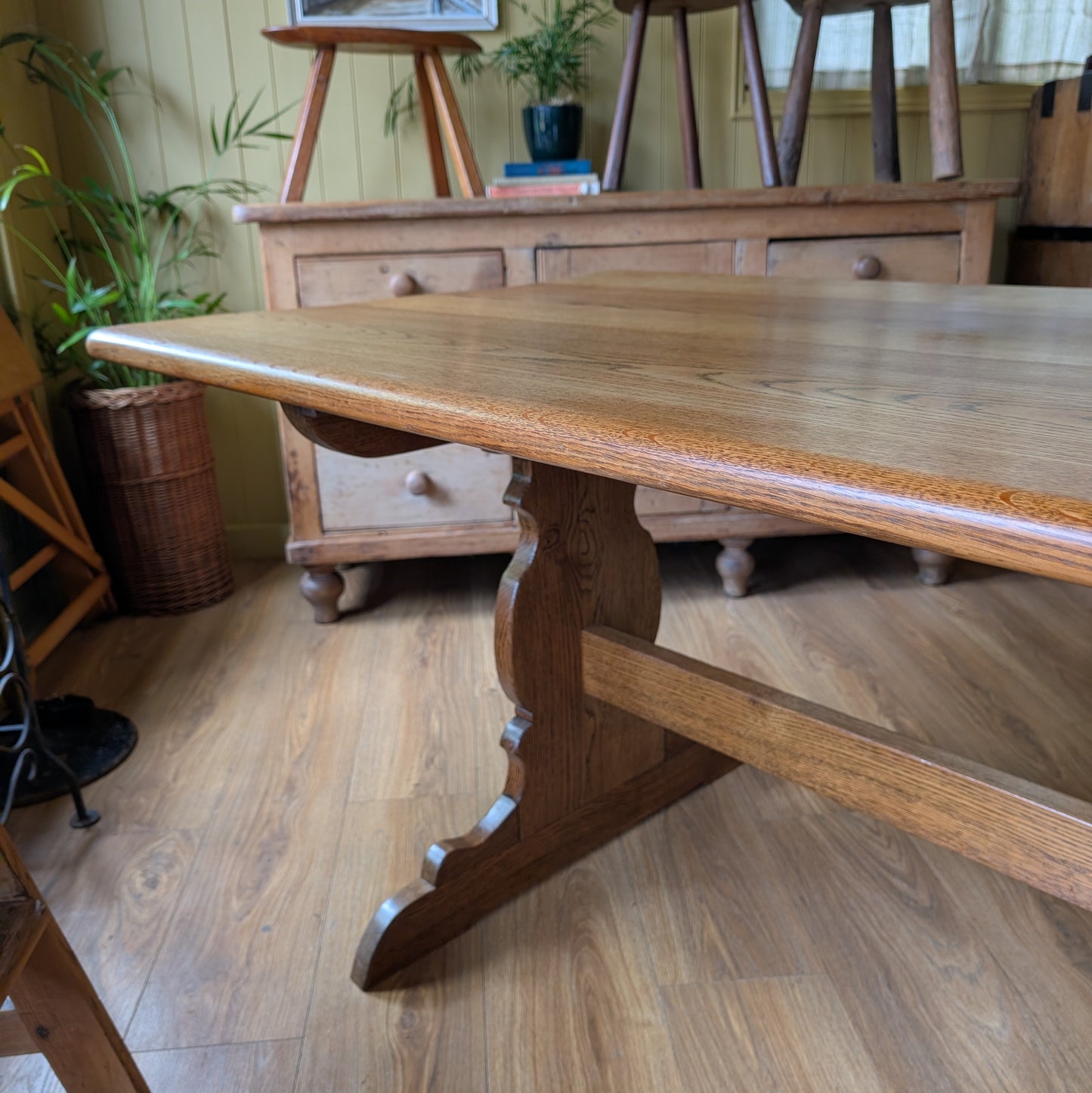 Vintage Oak Refectory Table