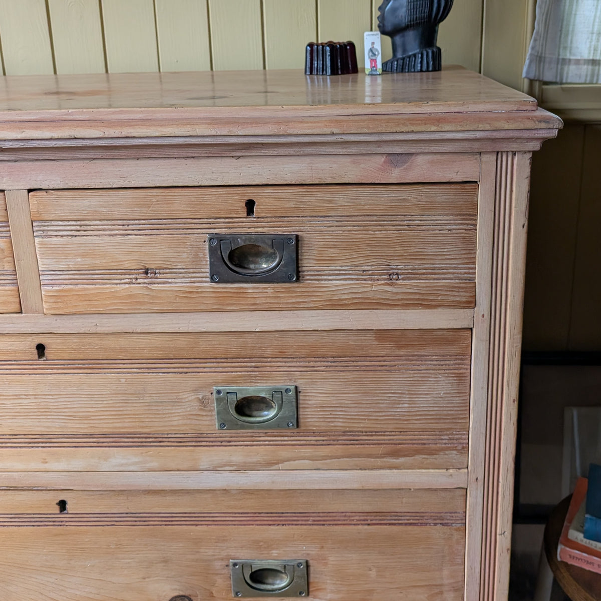 Rustic Antique Pine Chest of Drawers