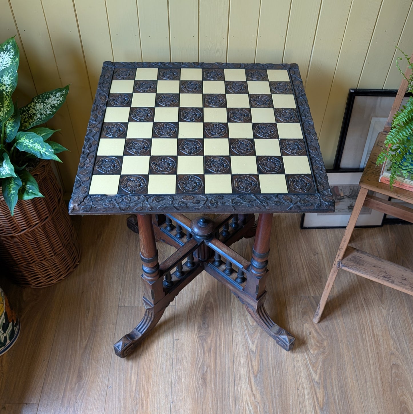 Antique Chess Table