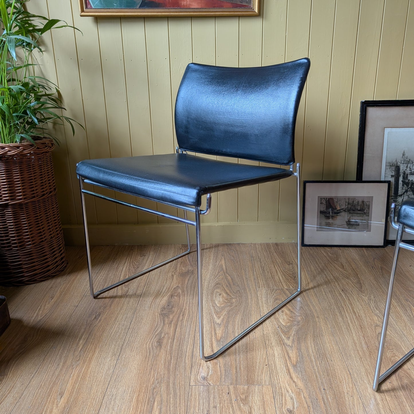 Pair of Mid Century "Jano" Chairs by Kazuhide Takahama