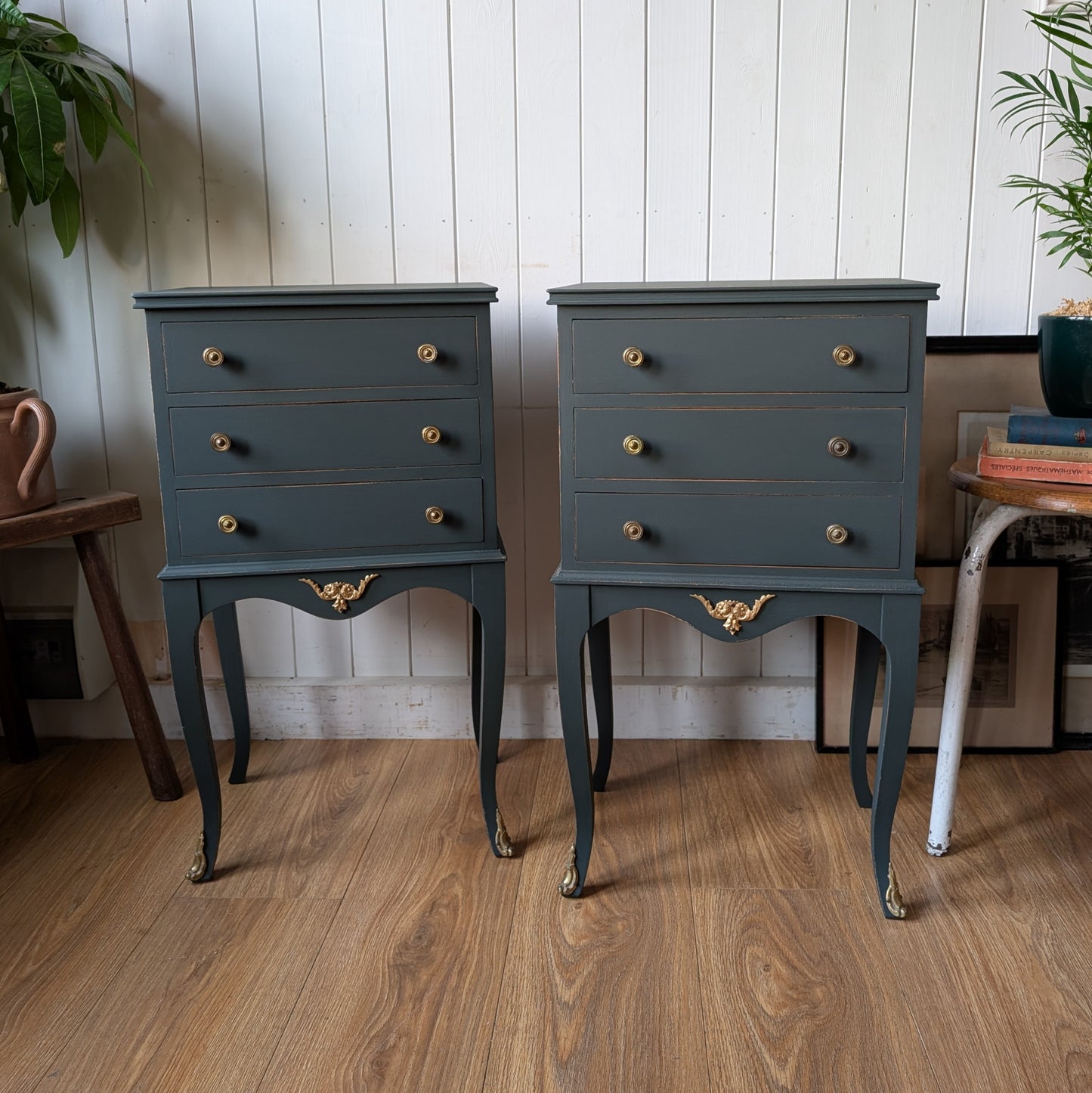 Painted Antique Bedside Tables