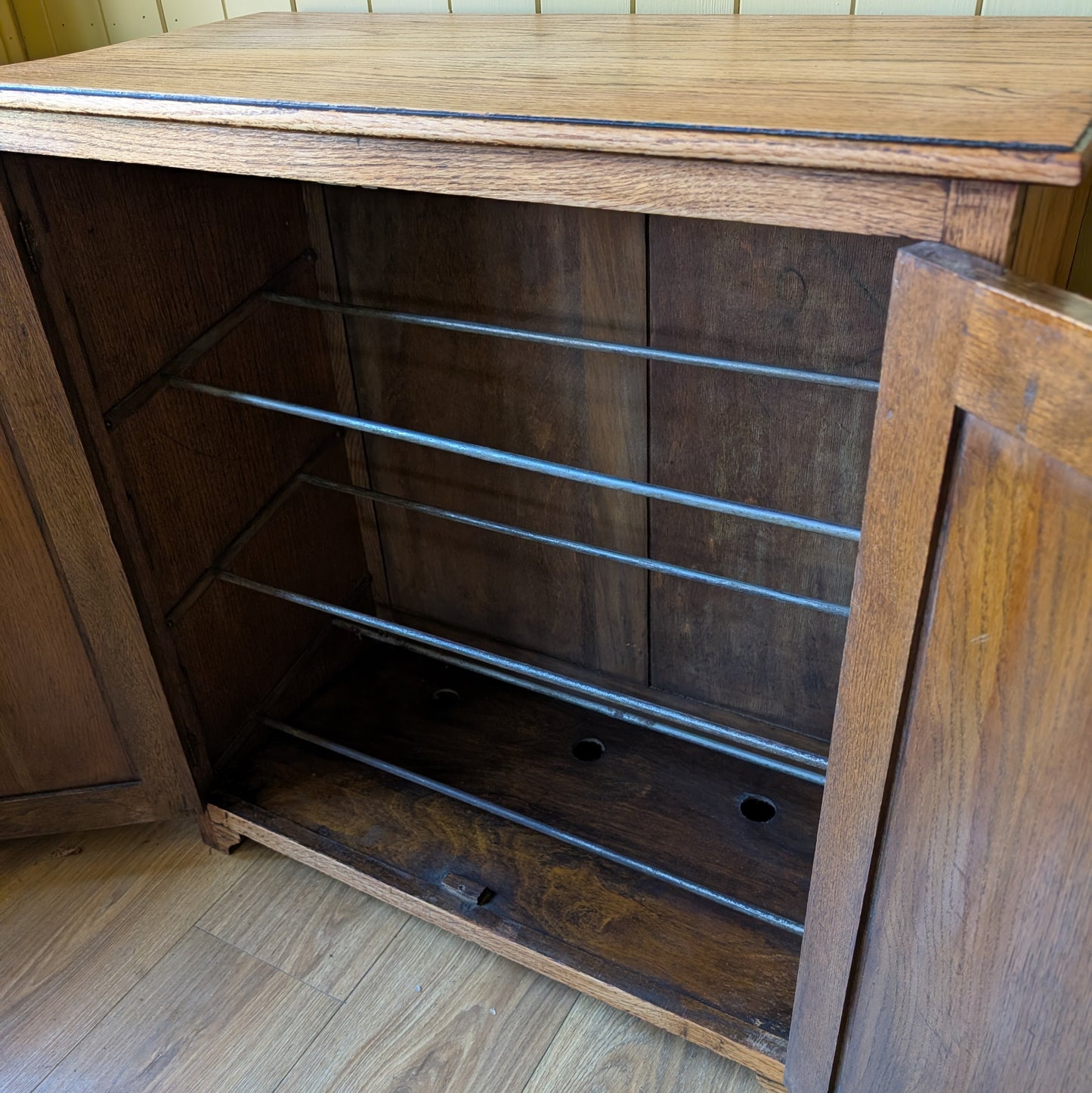 Antique Oak Shoe Cupboard
