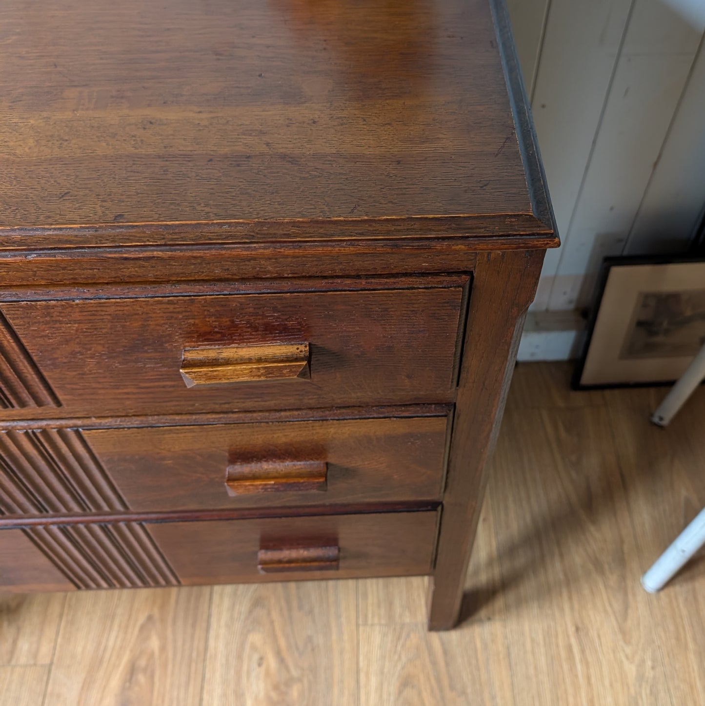 Small Antique Oak Chest of Drawers