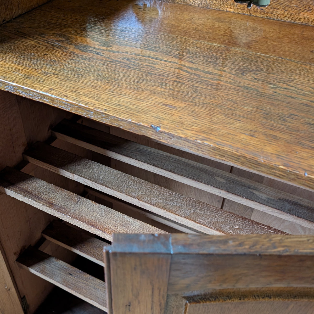 Arts and Crafts Oak Shoe Cupboard