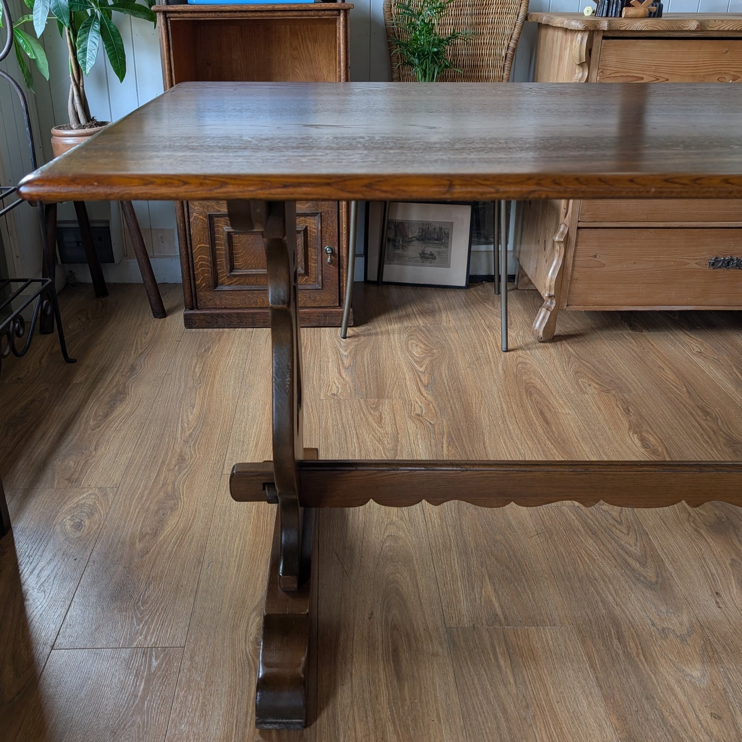 Vintage Oak Refectory Table