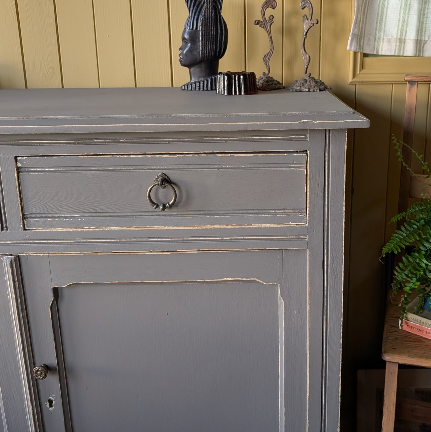 Rustic Painted French Cupboard
