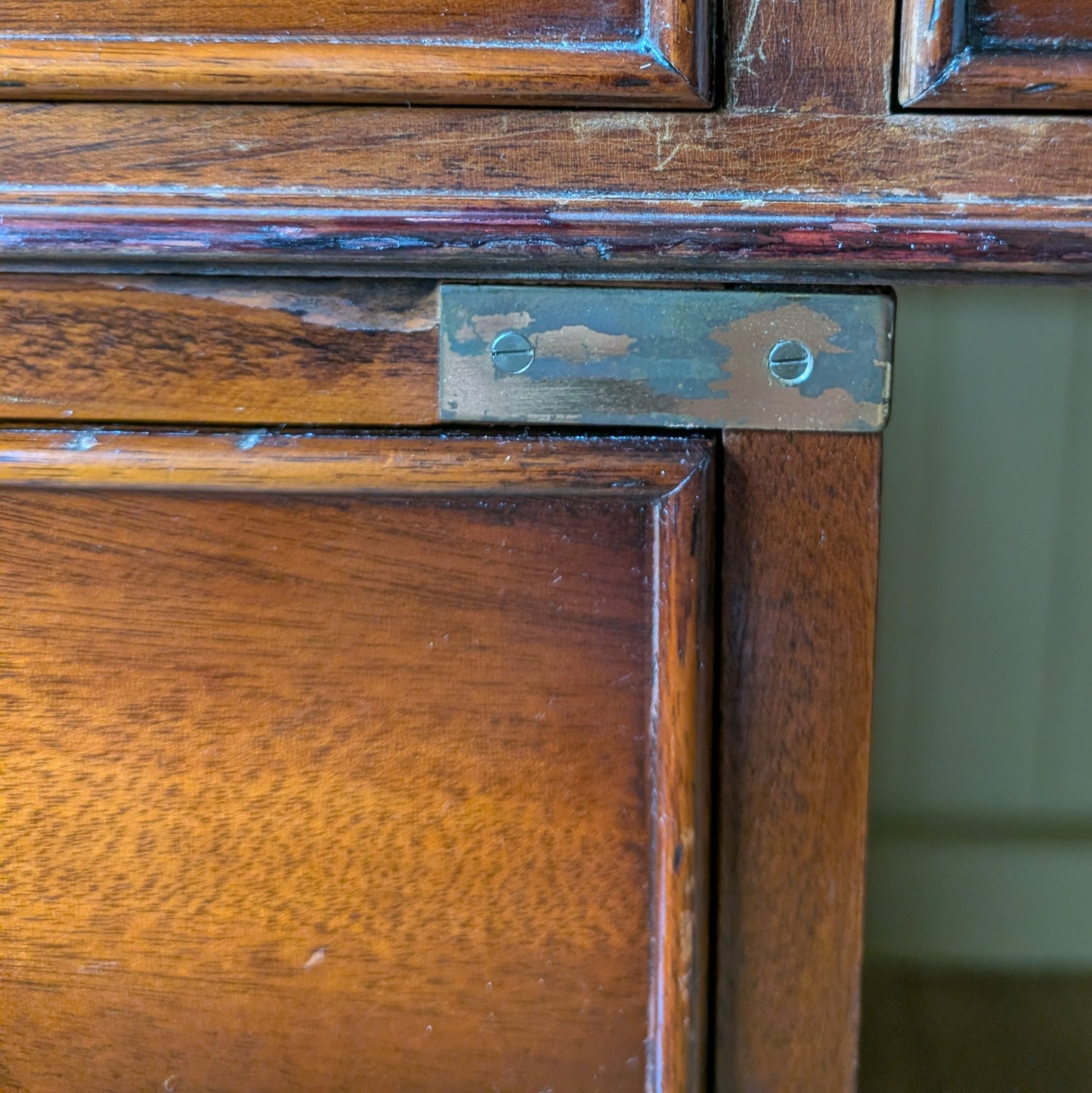 Vintage Campaign Style Desk
