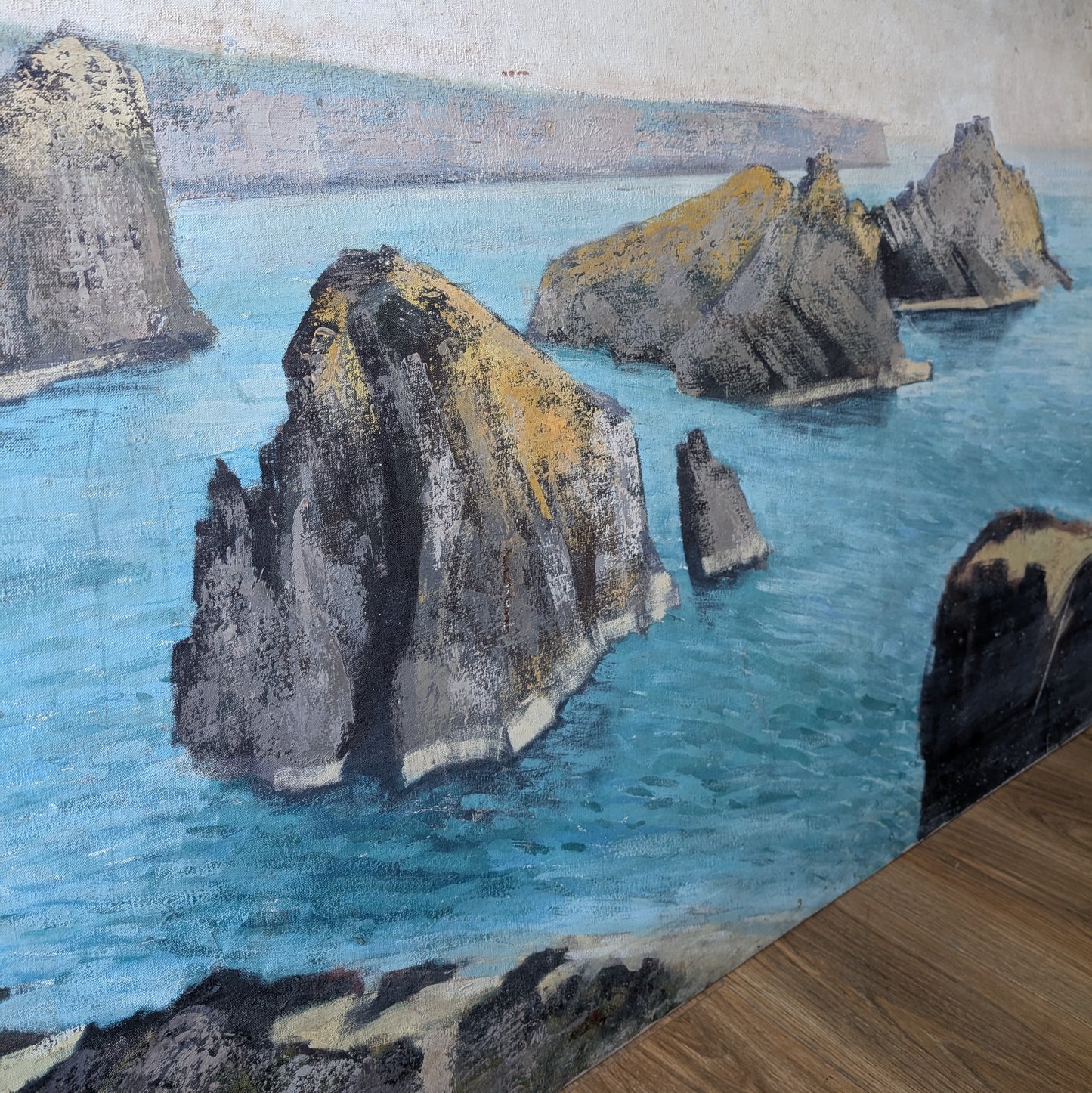 Very Large Oil Painting of Kynance Cove Cornwall