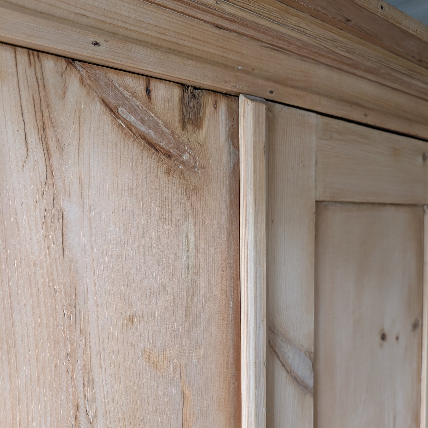 Antique Pine Cupboard with Shelves