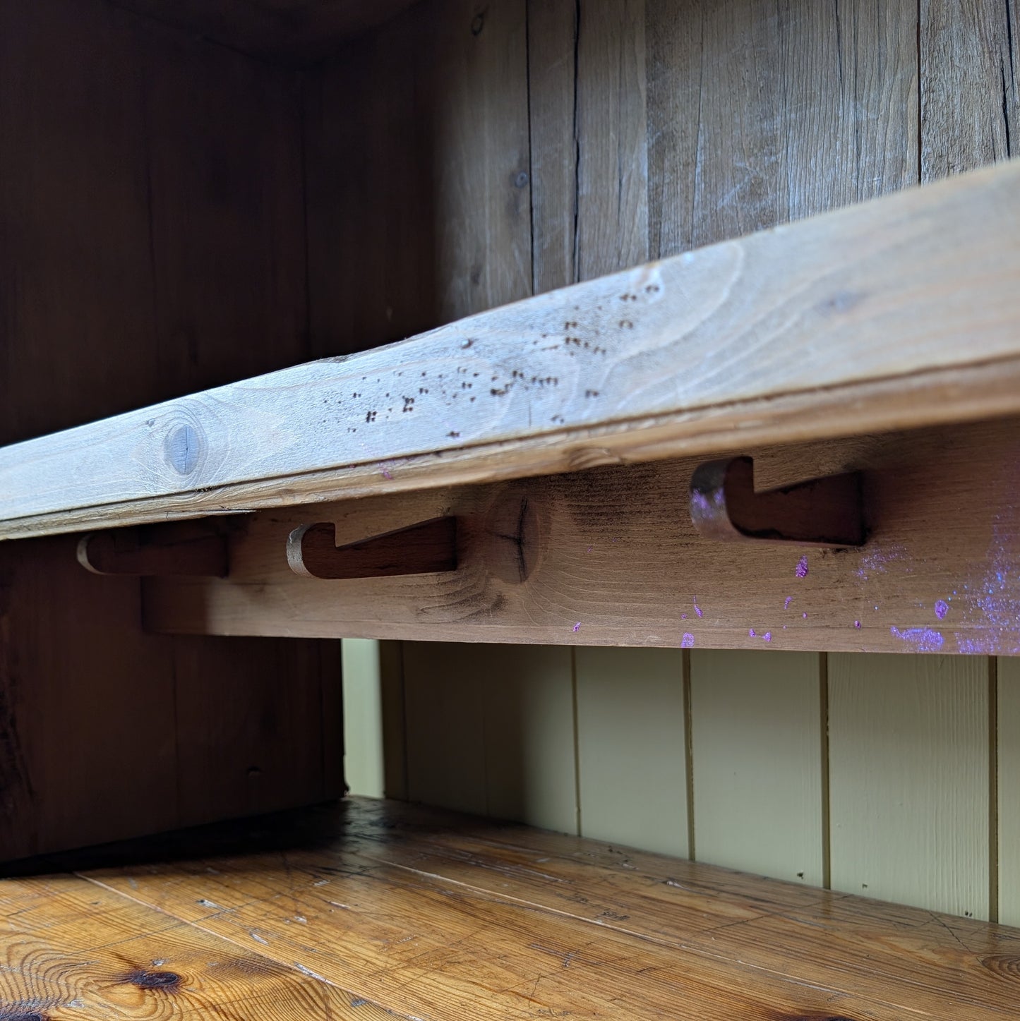 Antique French Countertop Shelving Unit
