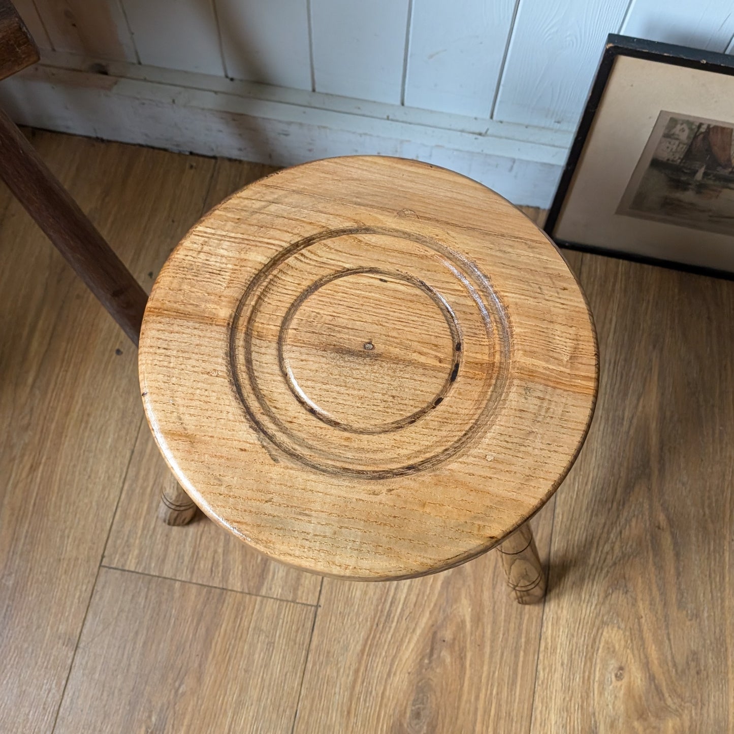 Antique French Milking Stool