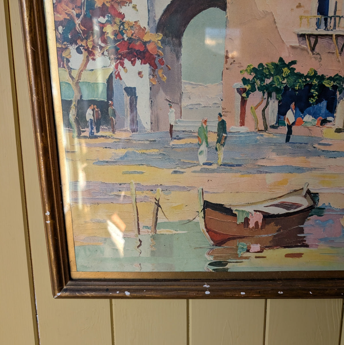 Mid Century Print "Santa Margarita" by C.R. Doyly-John