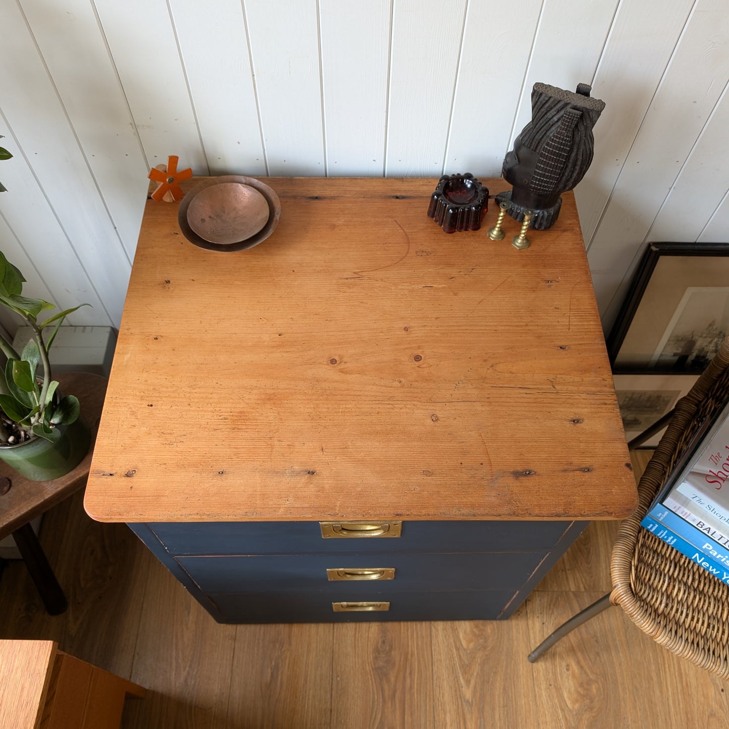 Small Antique Campaign Chest
