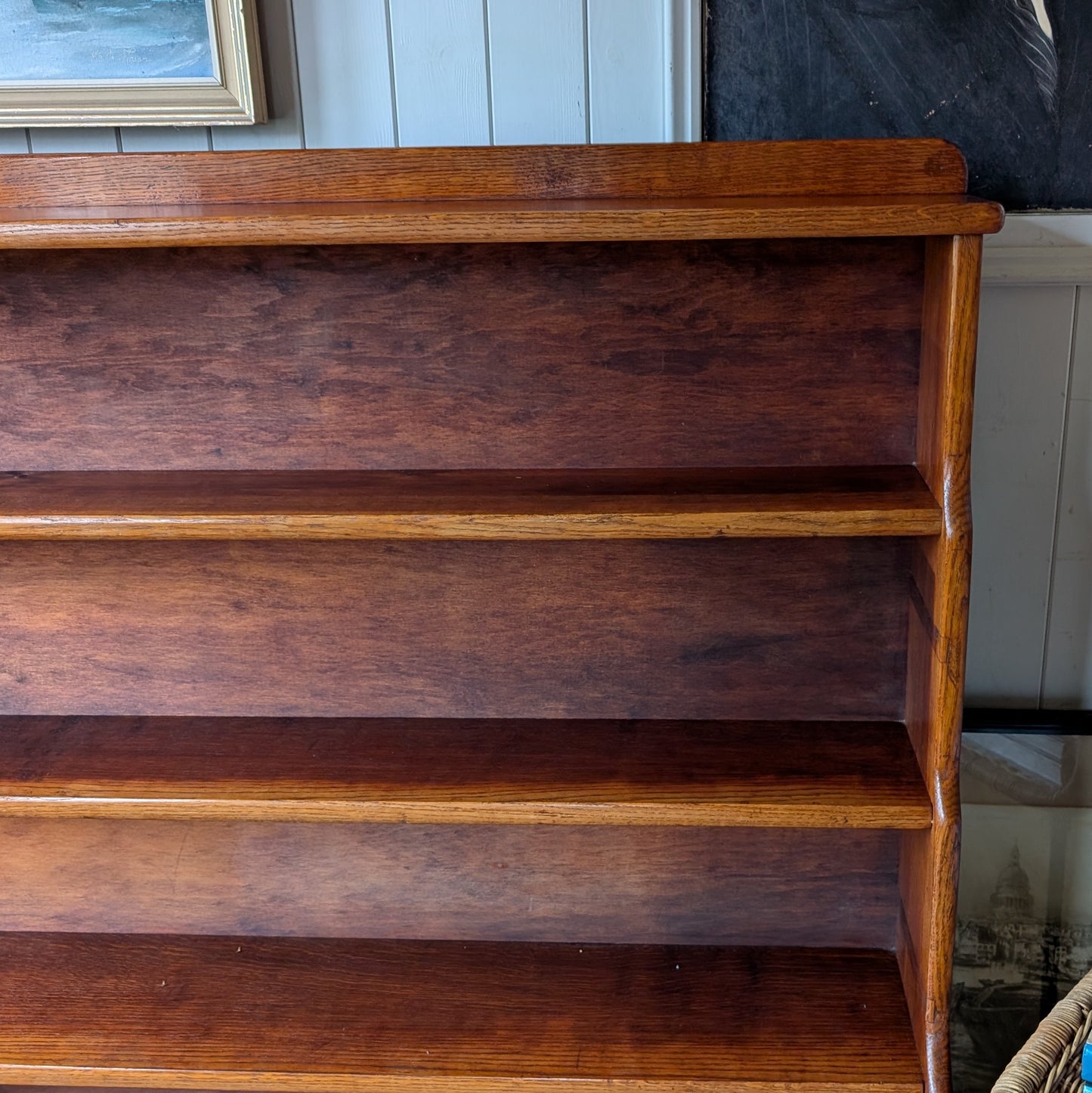 Large Antique Oak Bookcase