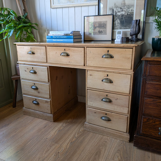 Rustic Victorian Pine Desk