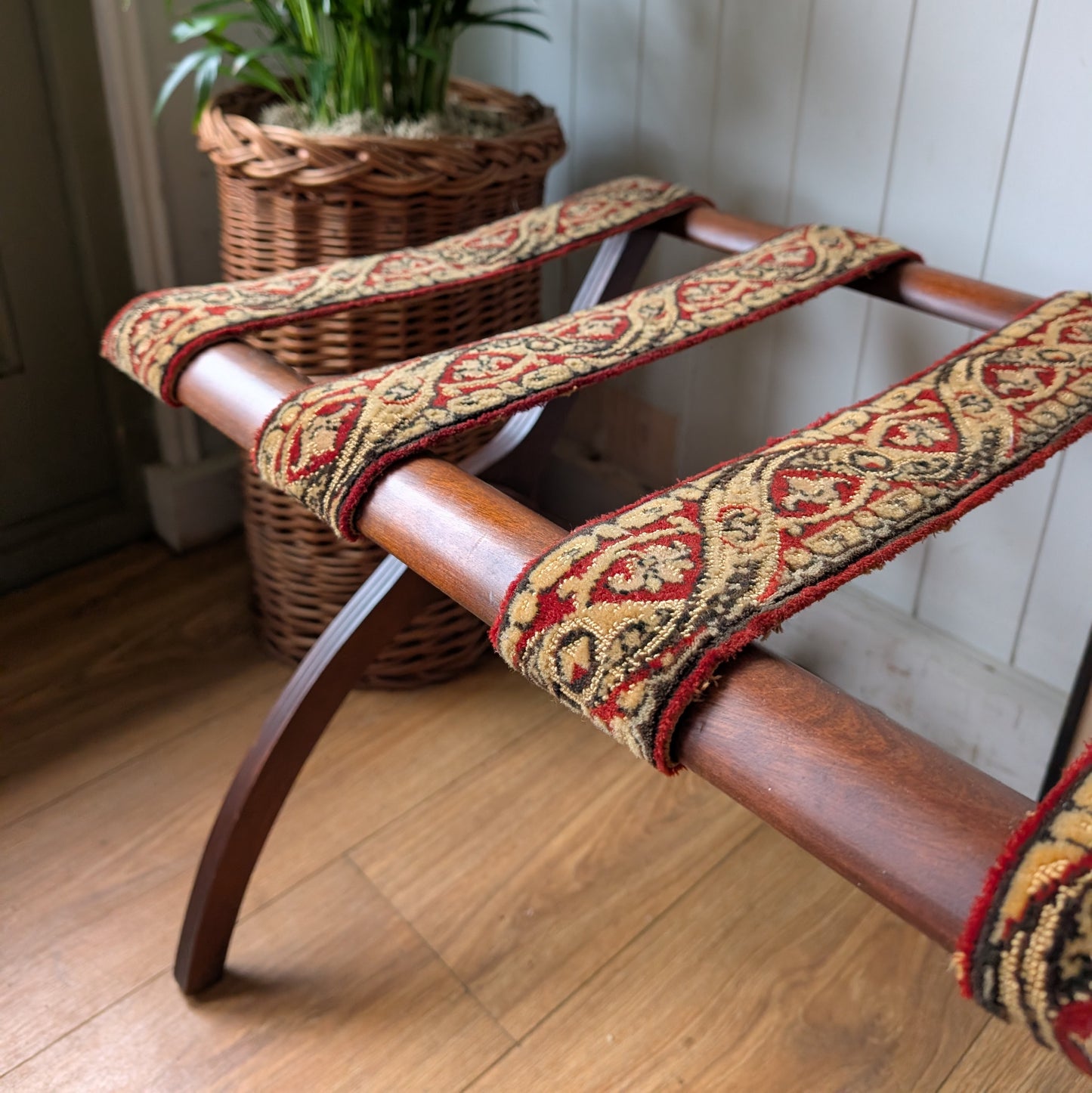 Vintage Folding Luggage Rack