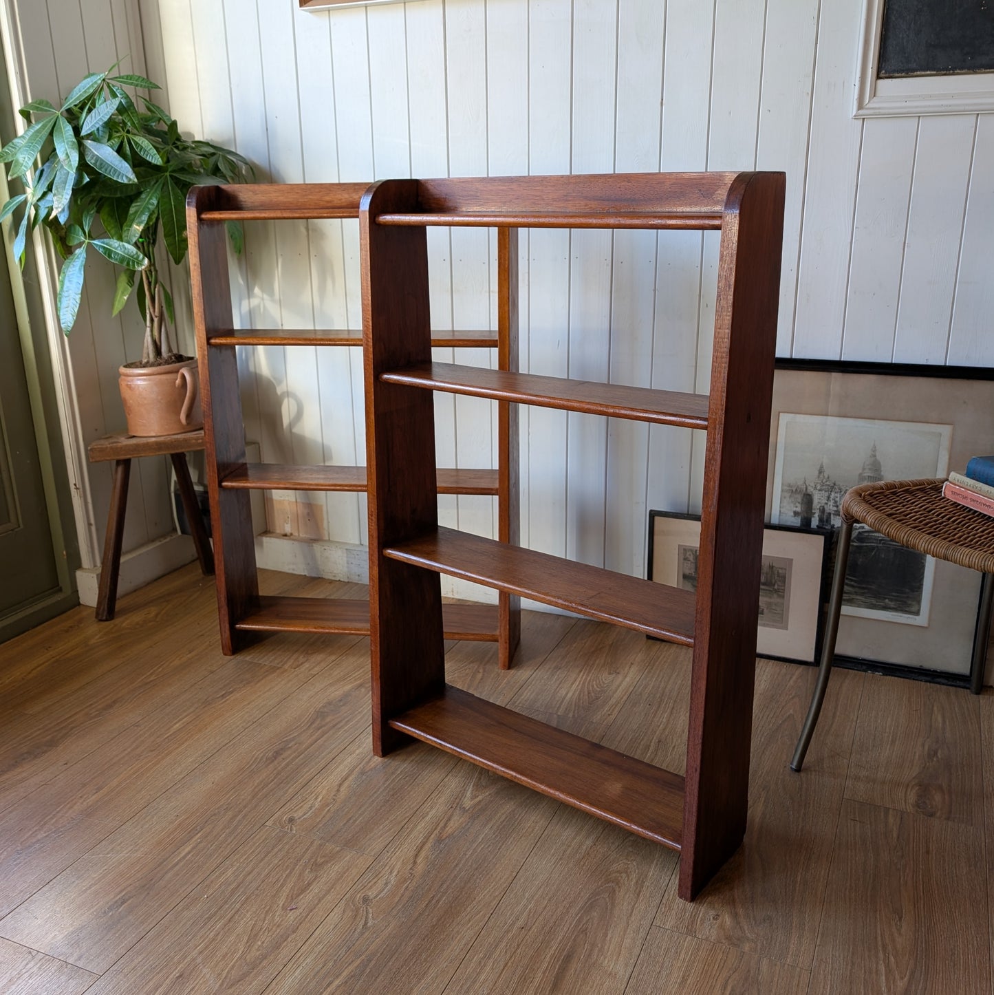 Pair of Small Mid Century Wardrobes