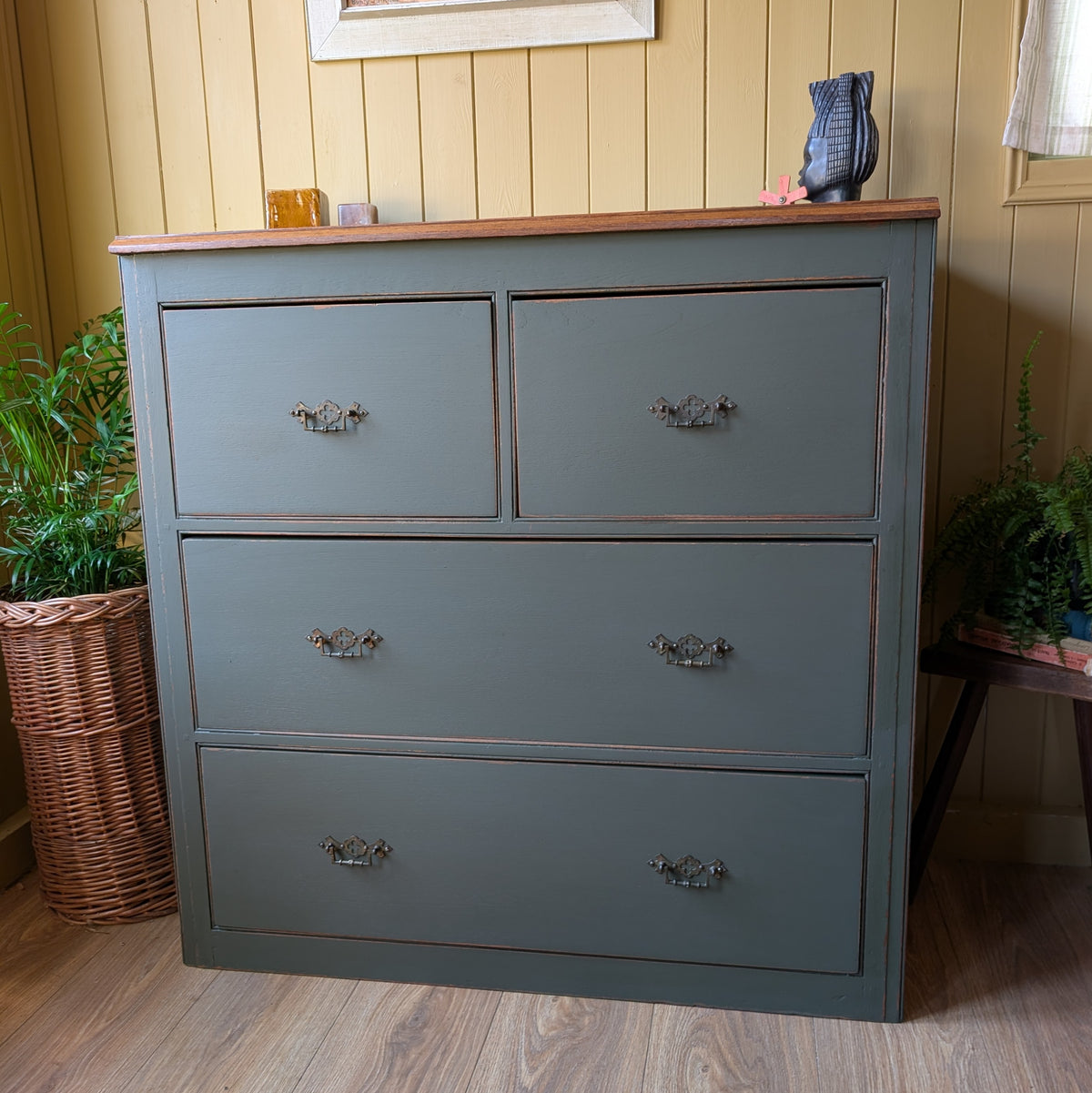 Painted Antique Chest of Drawers