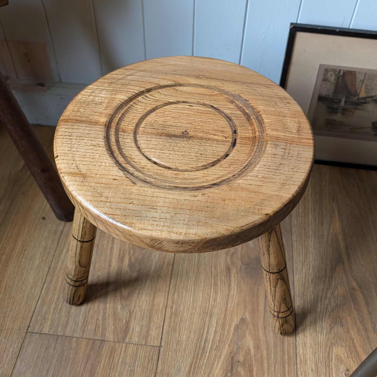 Antique French Milking Stool
