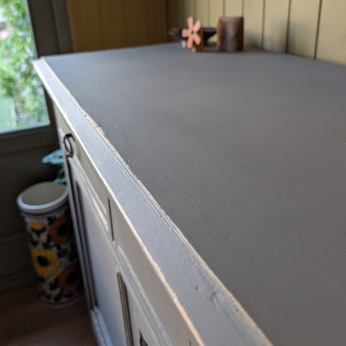 Rustic Painted French Cupboard