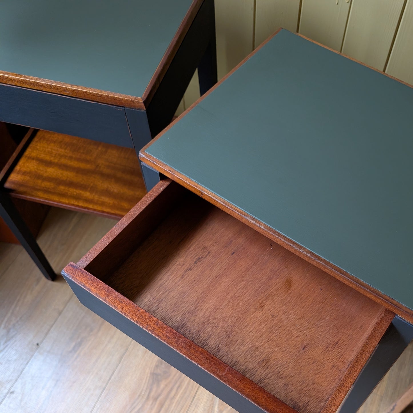Painted Mid Century Bedside Tables