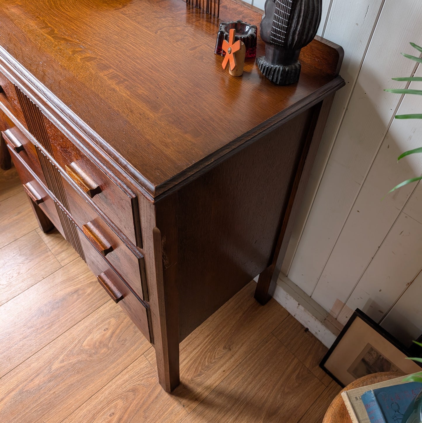 Small Antique Oak Chest of Drawers