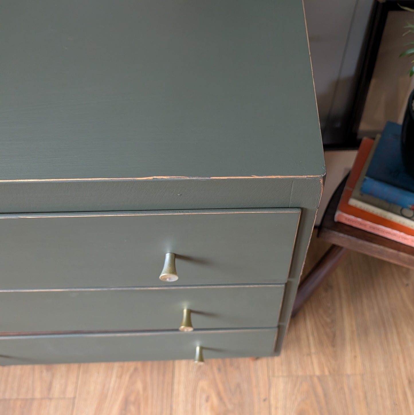 Small Painted Mid Century Chest of Drawers