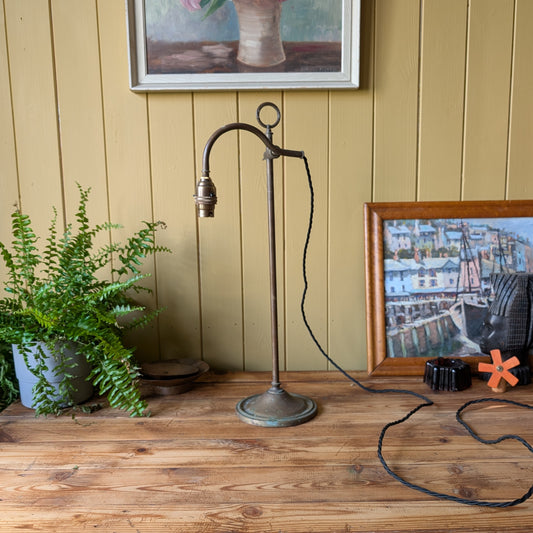 Antique French Rise and Fall Task Lamp