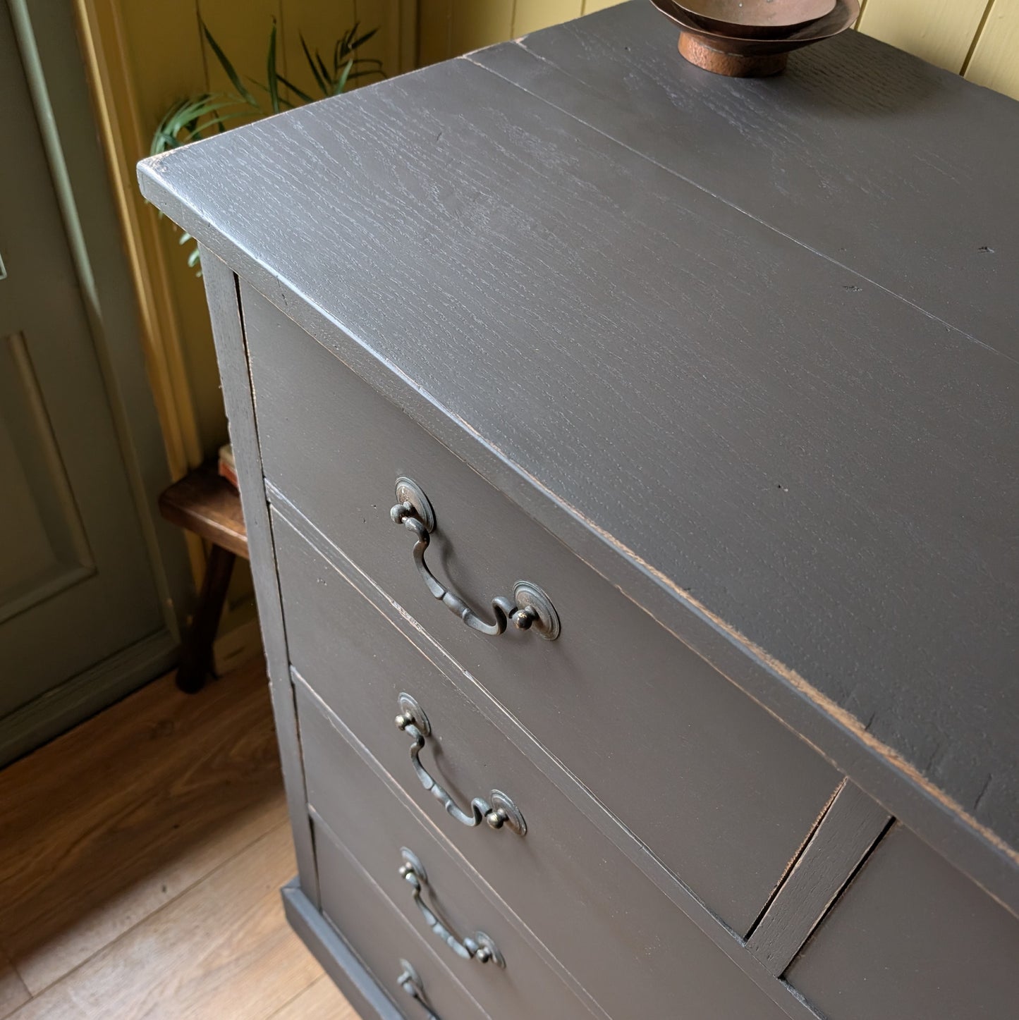 Painted Antique Chest of Drawers.
