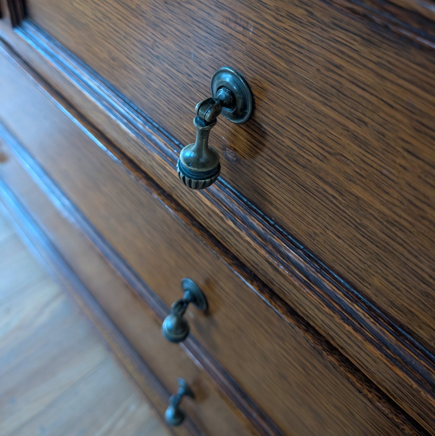 Pair of 1920s Oak Chest of Drawers