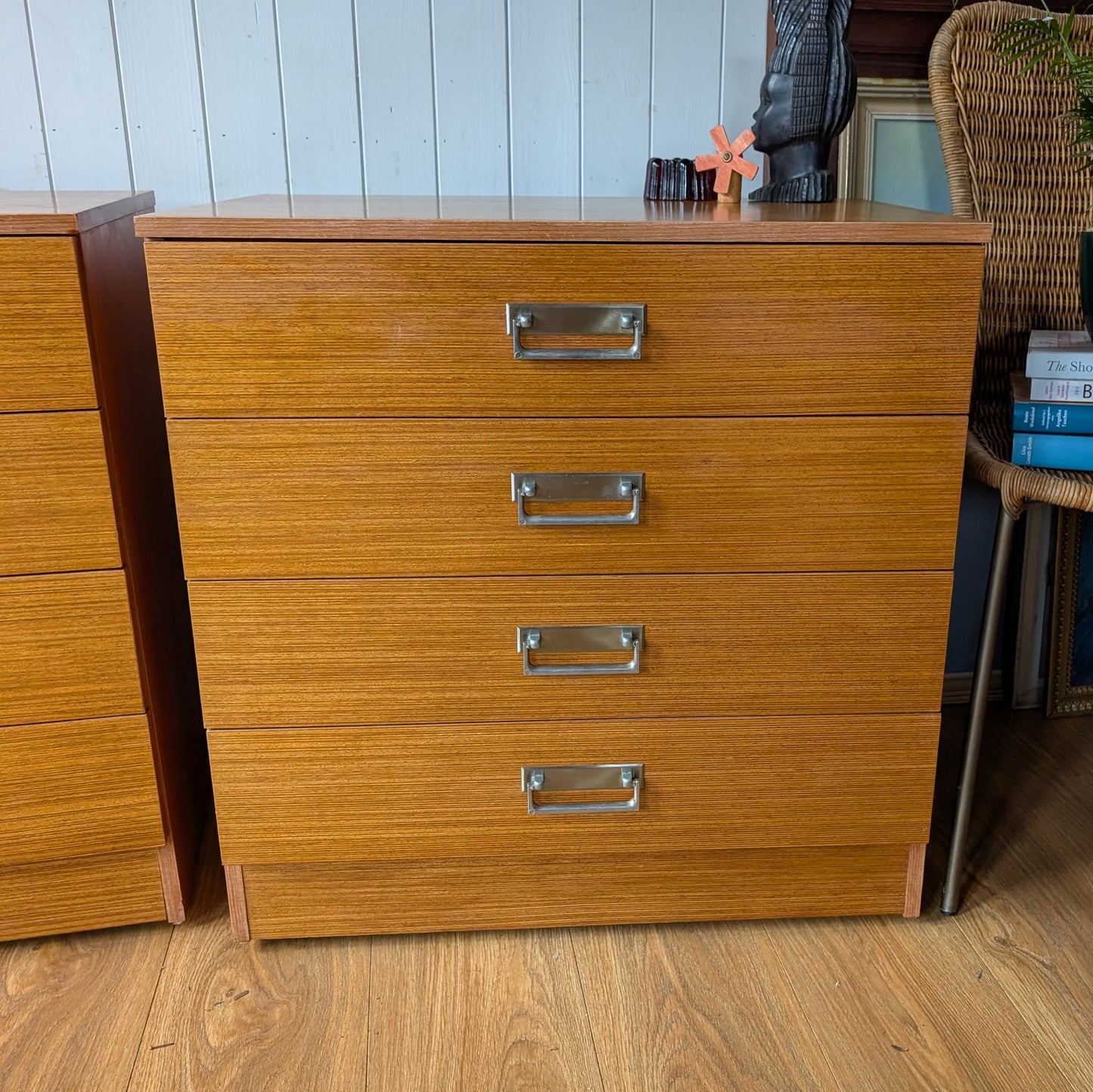 Pair of Small Mid Century Swedish Chest of Drawers