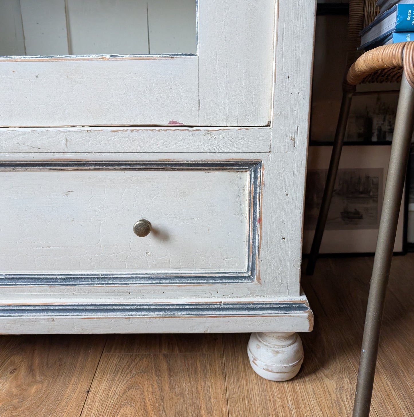 Large French Antique Glazed Cupboard