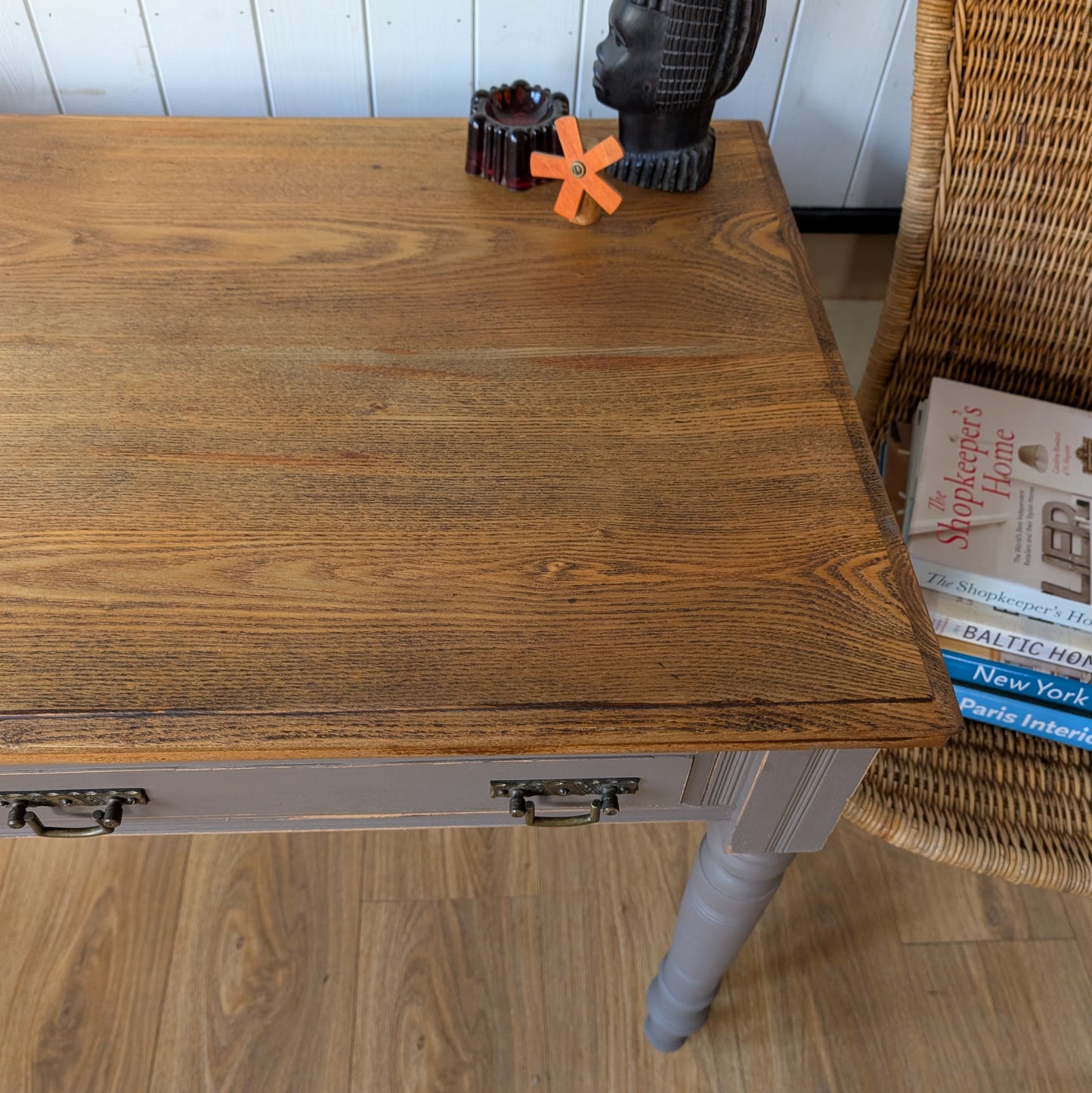 Painted Antique Writing Desk