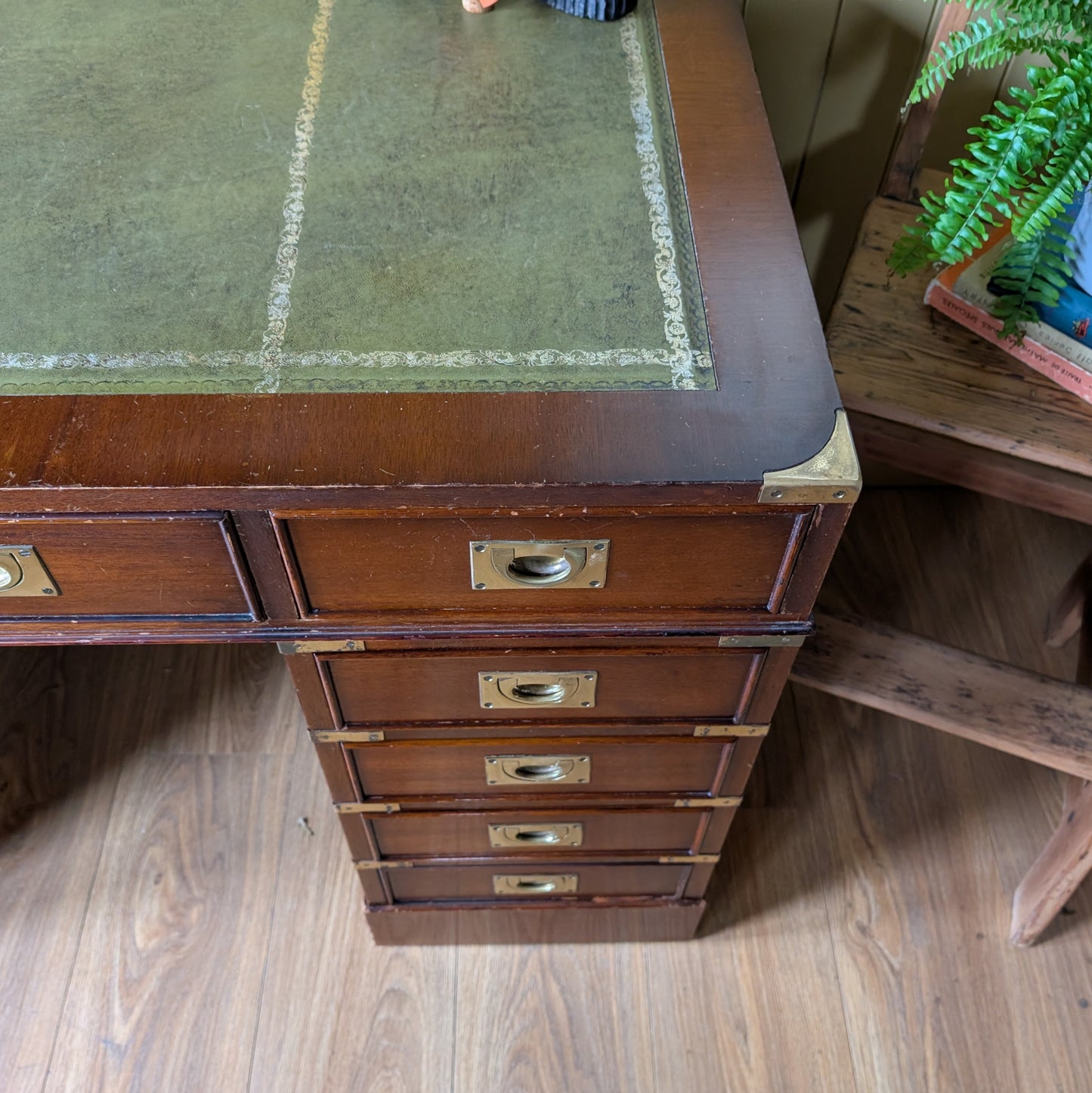 Vintage Campaign Style Desk