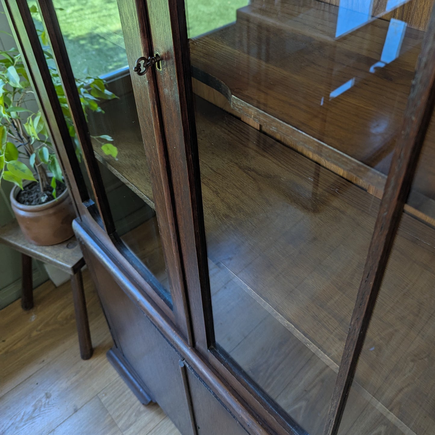 Antique Glazed Bookcase