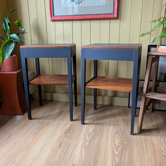 Painted Mid Century Bedside Tables