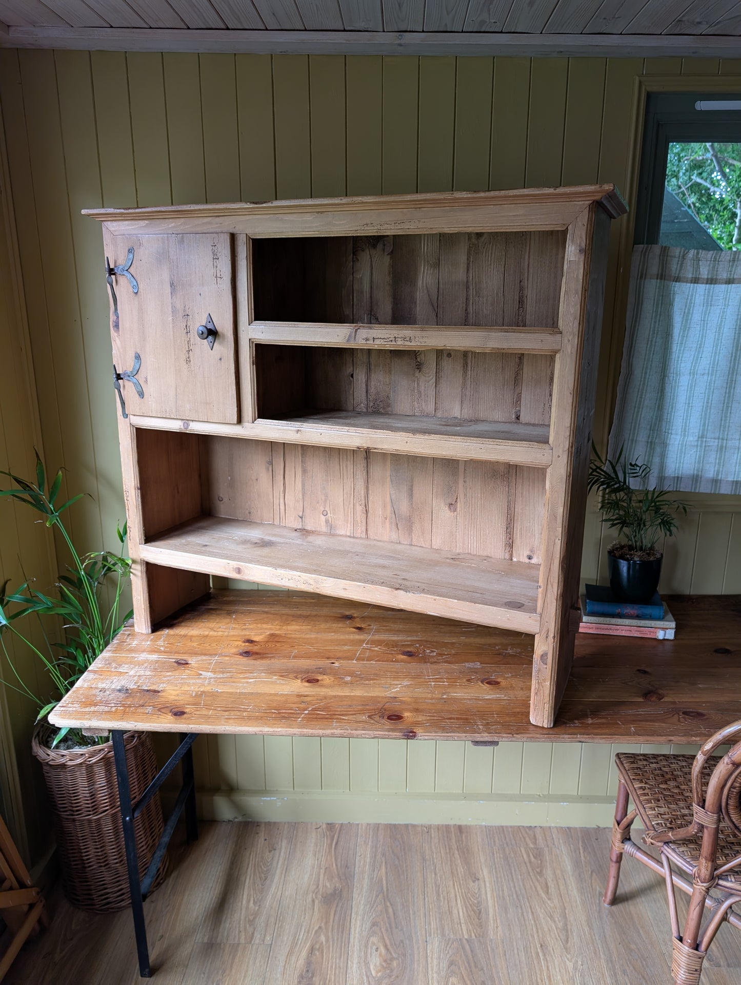 Antique French Countertop Shelving Unit
