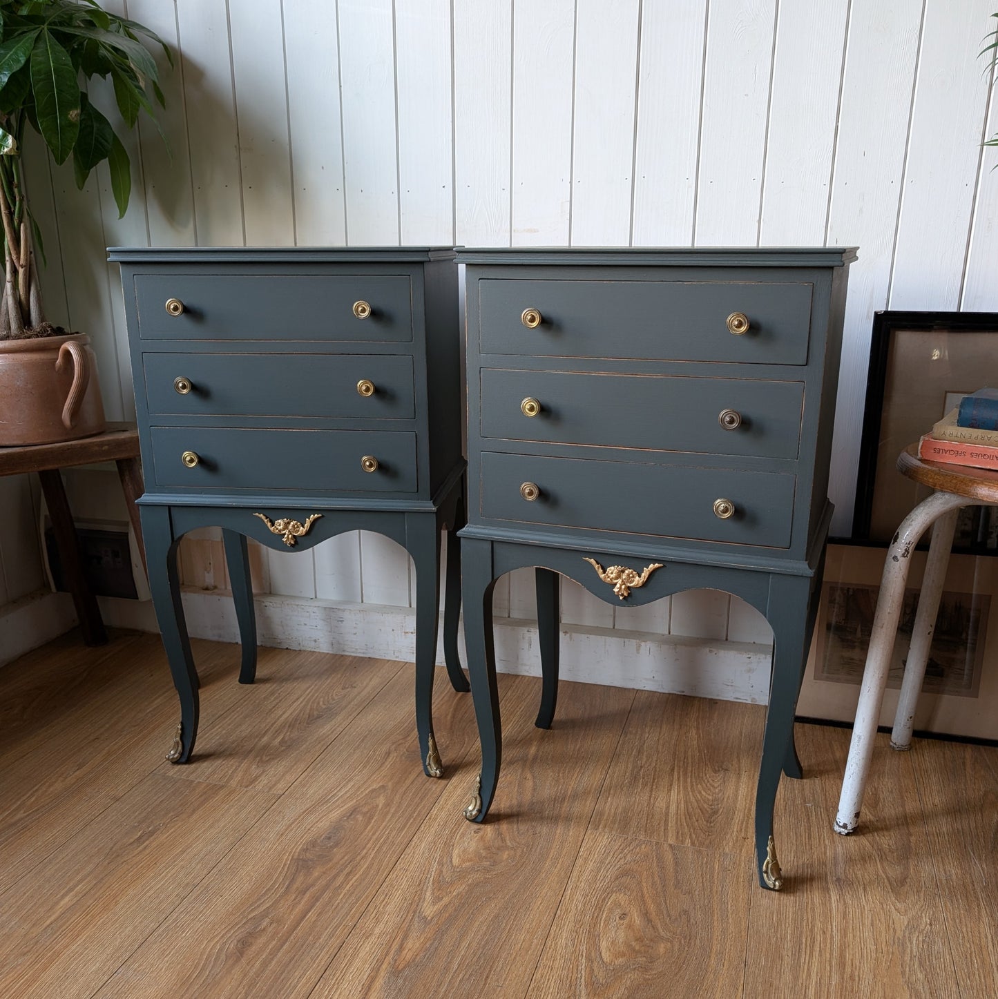 Painted Antique Bedside Tables