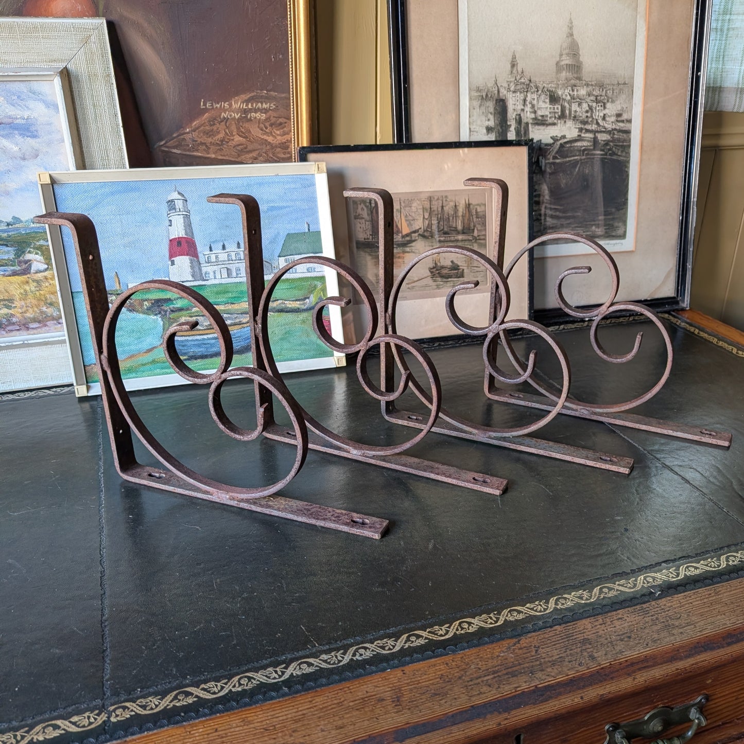 Antique Wrought Iron Brackets