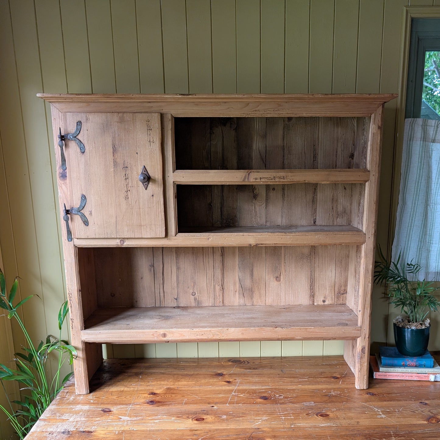 Antique French Countertop Shelving Unit