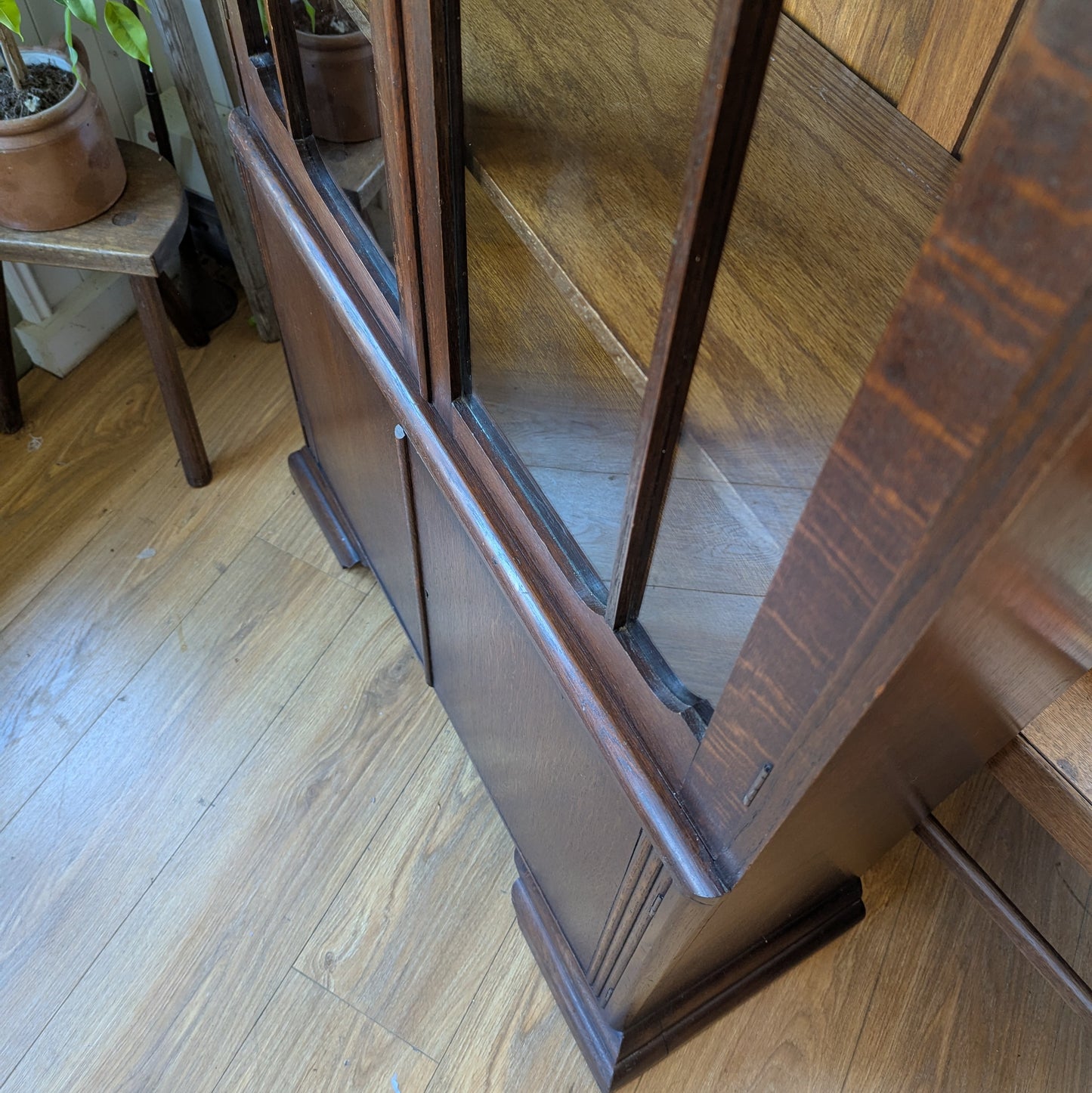 Antique Glazed Bookcase