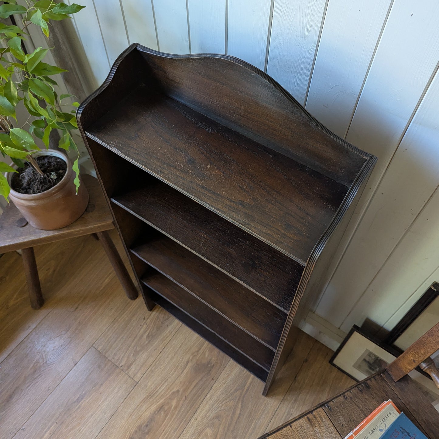 Small Antique Oak Bookcase