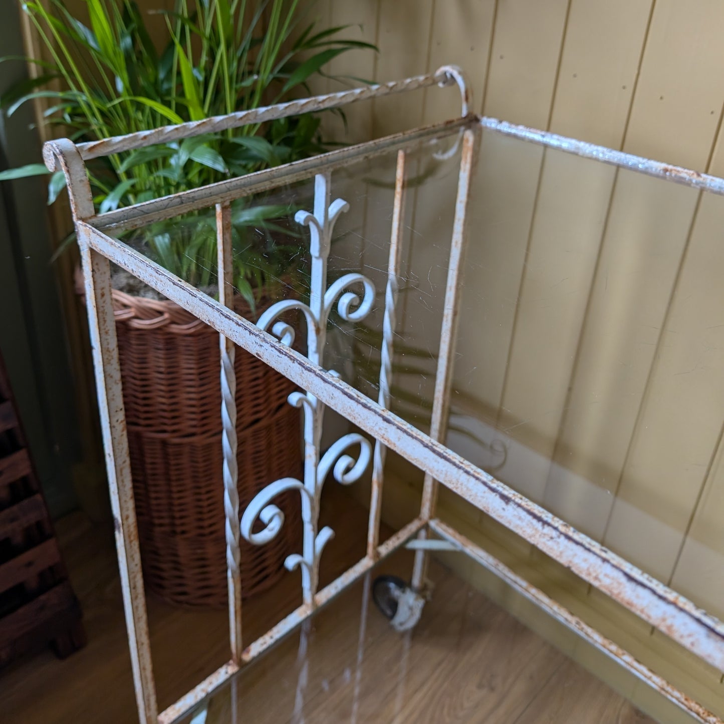 Vintage Wrought Iron Drinks Trolley